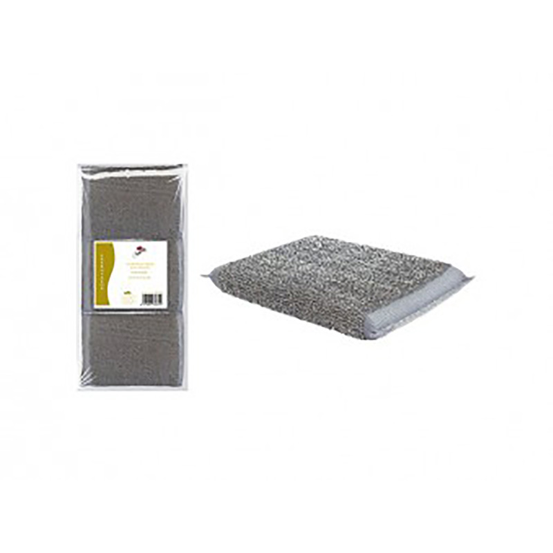 estropajo acero inoxidable. Paquete 2 unidades